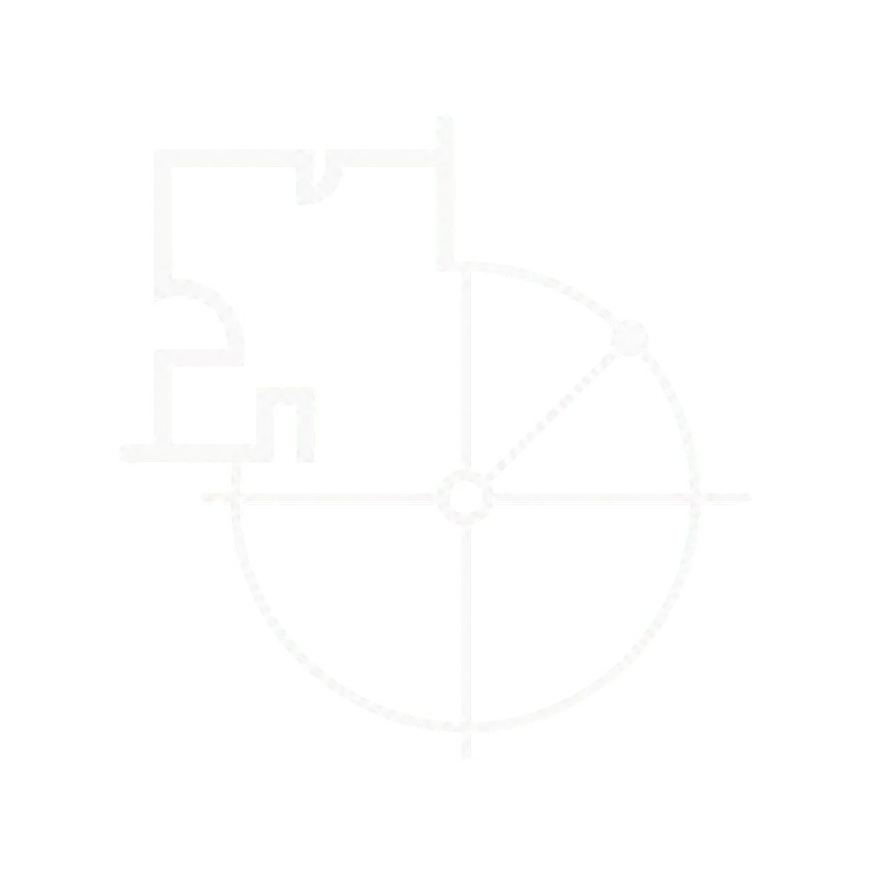 建筑空间坐标图标